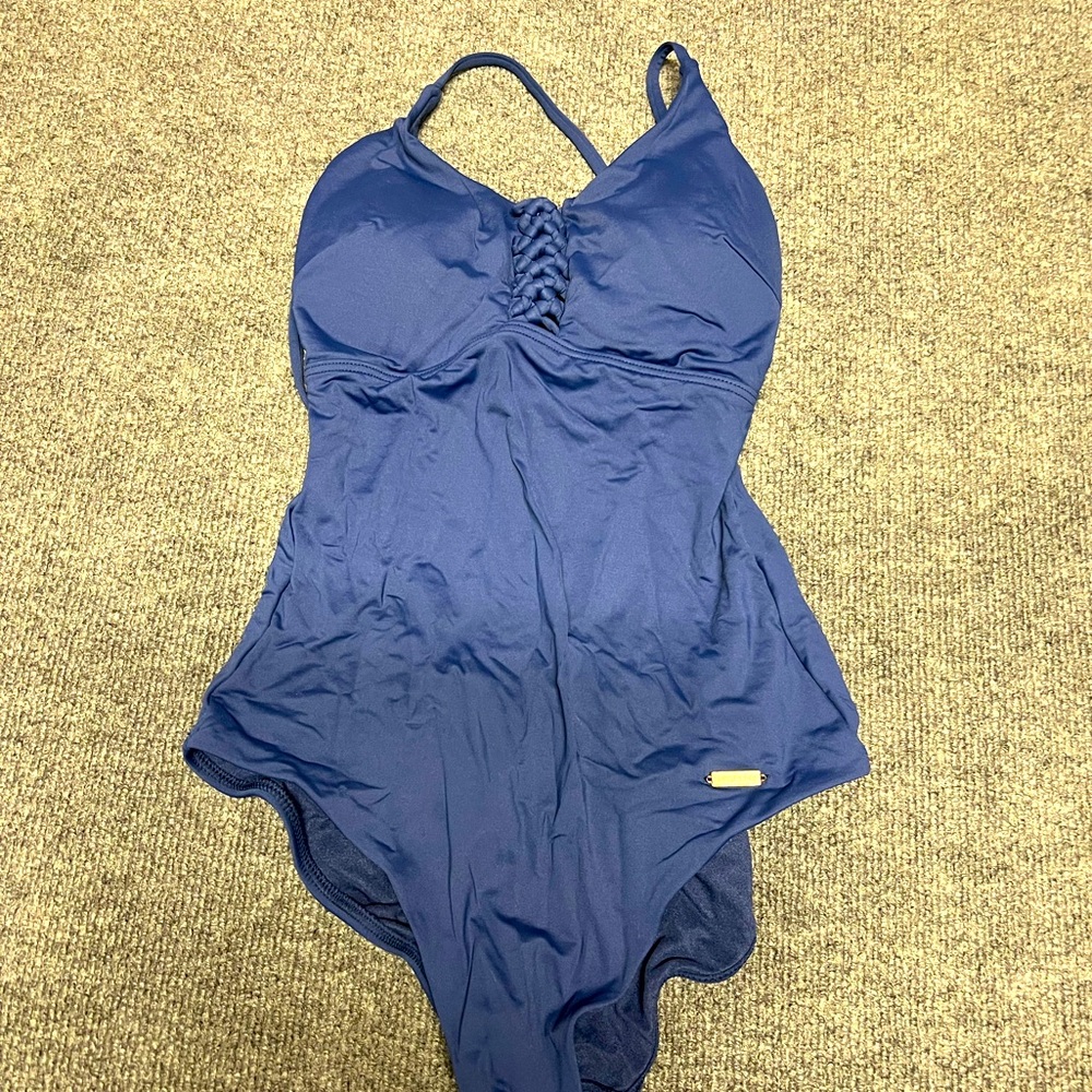 Excellent Condition Sunseeker Navy Blue One Piece Bathing Suit.